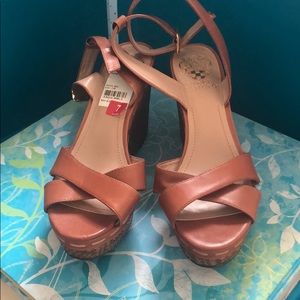 Brand new wraparound ankles wedges- Vince Camuto